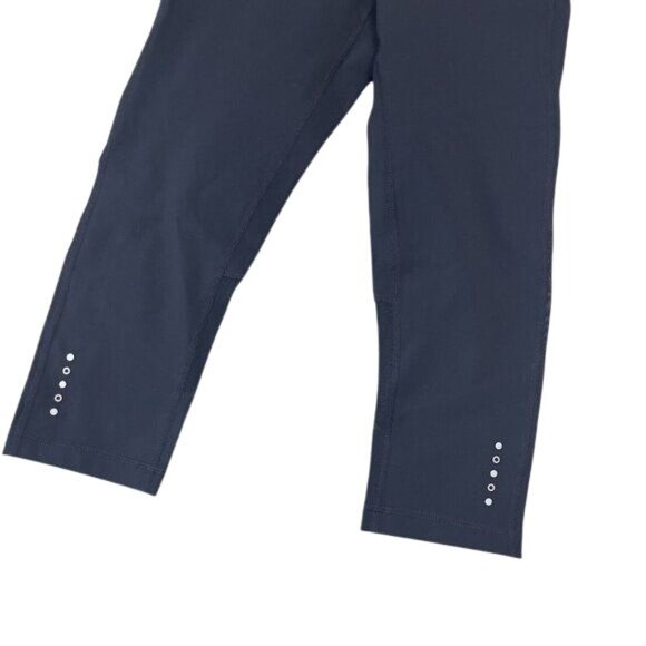 CORE IO Women Crop Leggings black SZ XS Mesh Details-back Pocket- Activewear - Picture 10 of 12